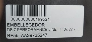 EMBELLECEDOR DS 7 PERFORMANCE LINE