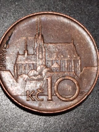 Moneda 10 Kč República Checa