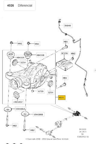 Diferencial Trasero Land Rover LR091693