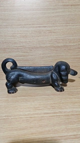 Perro sujetapuertas/limpiabotas hierro fundido