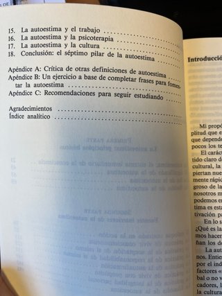 libro  Los seis pilares de la AUTOESTIMA