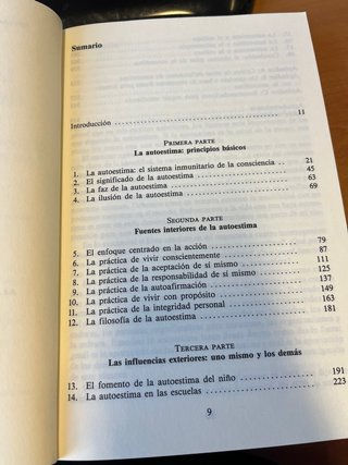 libro  Los seis pilares de la AUTOESTIMA