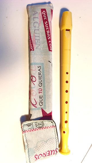 Flauta escolar con funda