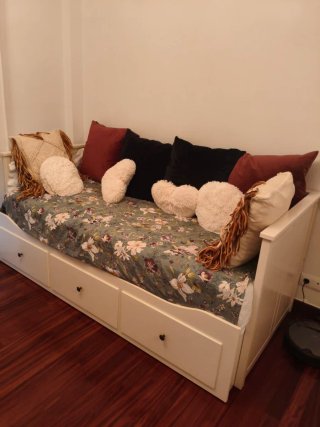 Cama nido blanca Ikea madera