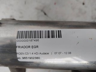 ENFRIADOR EGR CITROEN C3 1.4 HDi Audace
