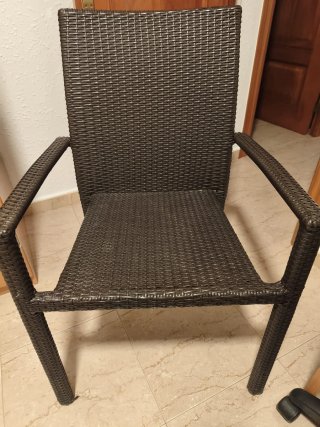 2 Sillas Ratan Marrón