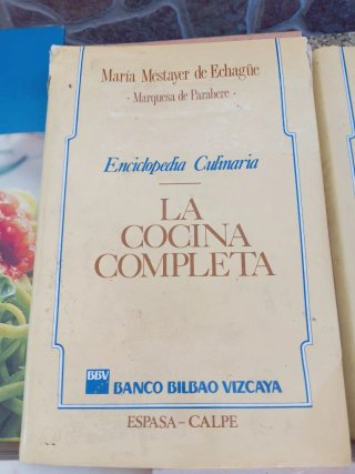 Libros de cocina y reposteria