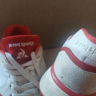 Zapatillas Le Coq Sportif Blancas y Rojas