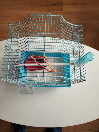 Jaula para pájaros y jaulita transporte