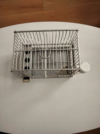 Jaula para pájaros y jaulita transporte