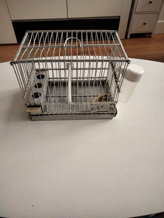 Jaula para pájaros y jaulita transporte