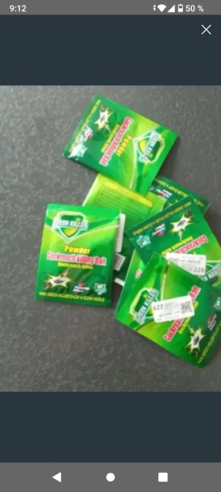 15 sobres mata cucarachas Green Killer