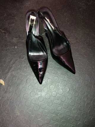 Scarpe tacco alto slingback vernice
