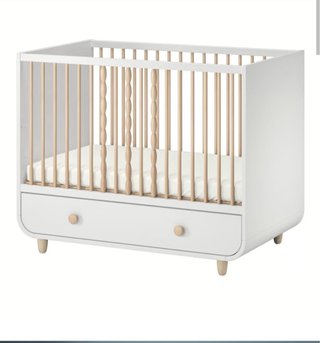 Cuna Blanca con Cajón 60x120