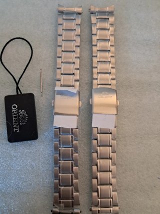 Correas Reloj Orient Acero 22mm (2uds)