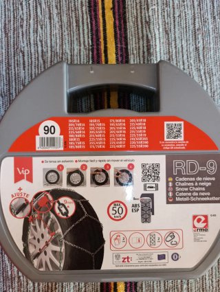 Cadenas de Nieve para Coche - Talla 90