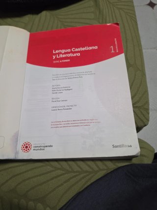 Lengua castellana y literatura 1 Bachillerato