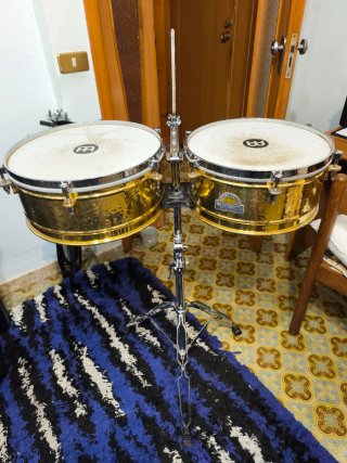 Timbales Luis Conte de 14" y 15", Latón - LC1BRASS