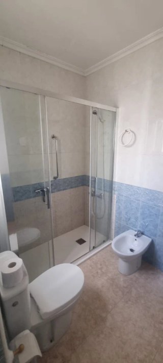 Mampara de ducha cristal y metal