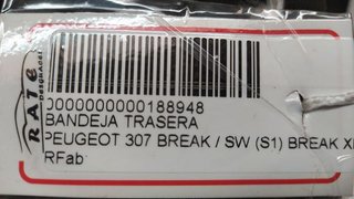 BANDEJA TRASERA PEUGEOT 307 BREAK / SW (S1) BREAK XR