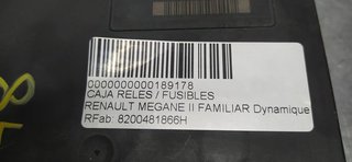 CAJA RELES / FUSIBLES RENAULT MEGANE II FAMILIAR Dynamique