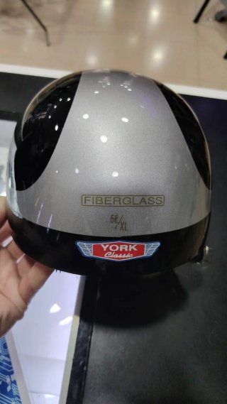 Casco de Moto Clásico con Gafas climax