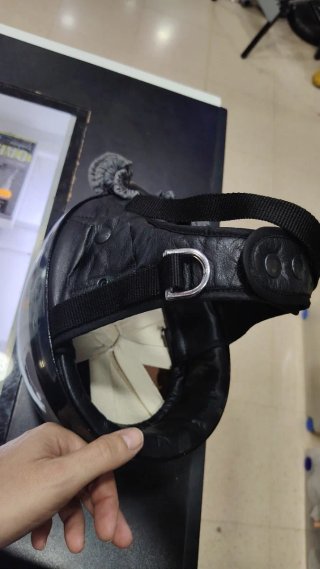Casco de Moto Clásico con Gafas climax