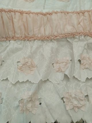 Edredón Cama Matrimonio Rosa y Blanco