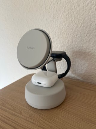 Cargador Belkin Qi2.2 25W MagSafe 3en1