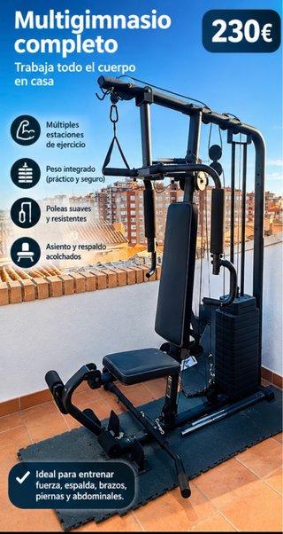 Multigimnasio completo 230€