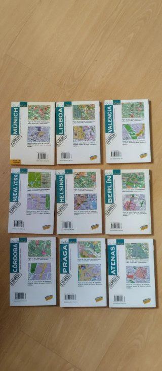 Lote 9 guías de viaje