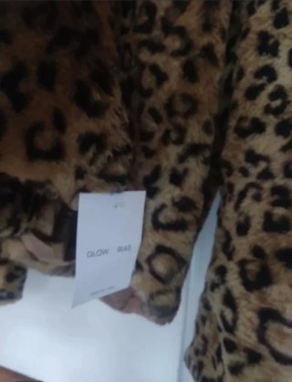 Abrigo pelo animal print