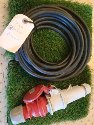 Cable y enchufe industrial 7m