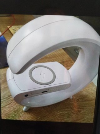 Cargador inalámbrico blanco