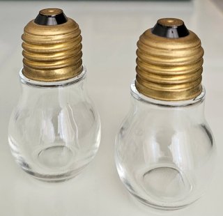 2 Bottiglie Vuote Forma Lampadina Vetro