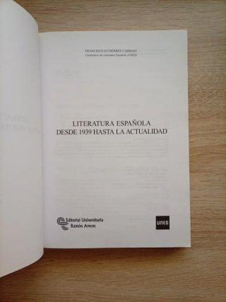 Literatura española desde 1939 hasta la actualidad