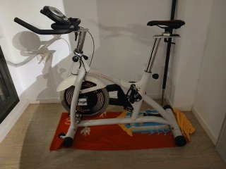 Bicicleta de Spinning Blanca