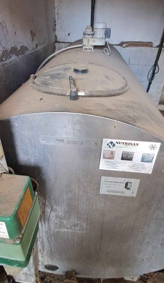 Tanque de leche Manus de 2.600 Litros.