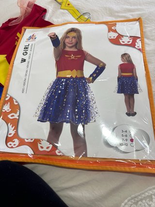 Disfraz Wonder Girl Talla 7-9 Un solo uso