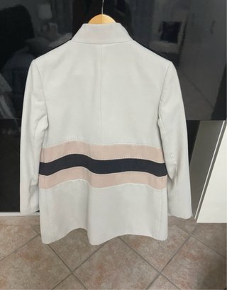 Giacca donna beige e bianca