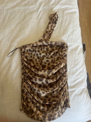 Top de leopardo Zara