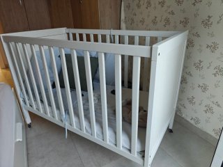 Cuna Ikea Blanca Sundvik