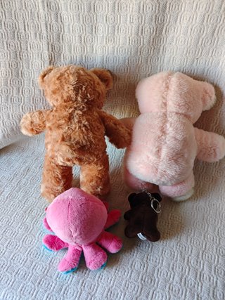 Peluches osos, Beanie Boos y llavero Love