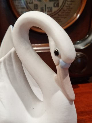 Macetero Cisne de Porcelana Vintage