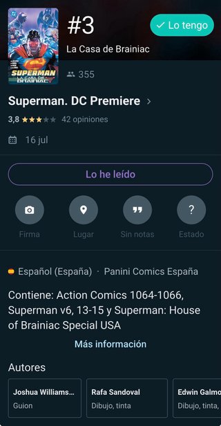 Amanecer de DC Superman 3 primeros tomos