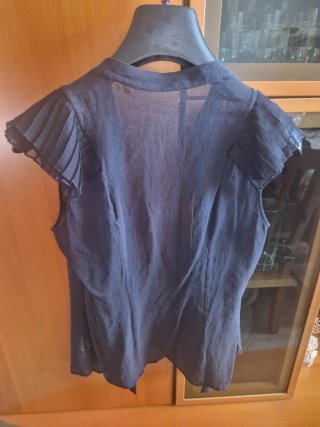 Blusa Intimissimi nera trasparente taglia M