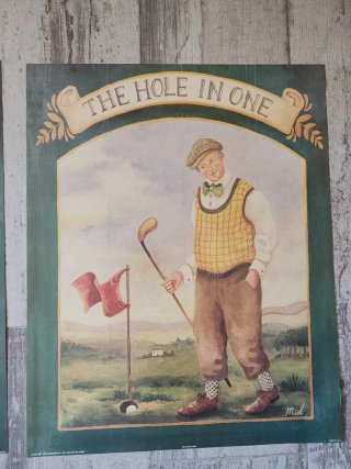 2 Láminas Vintage de Golf