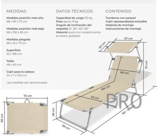 Tumbona plegable