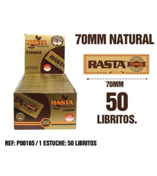 Carta corta natural, scatola completa di 50 libri RASTA