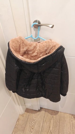 Abrigo niña acolchado forro polar